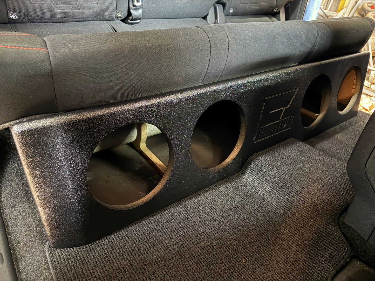 05-25 Nissan Frontier Crew Cab Ported 4-8” Subwoofer Enclosure (Oversized)