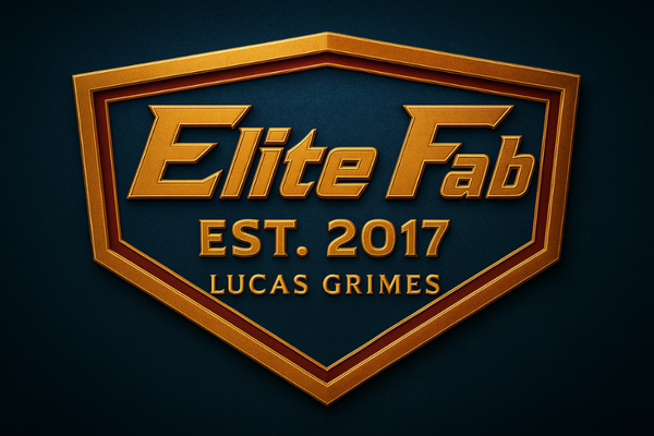Elite Fab Logo with smaller Lucas Grimes text